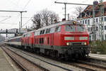 Abschied von den EC Zürich-HB  - München mit den Re 421 und den BR 218 sowie  dem alten Kopfbahnhof  Lindau vor dem Fahrplanwechsel vom 13.