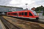 648 849-7  Schwarzenbek  macht sich am 25.6.2017 als RB84 (RB21662) nach Kiel Hauptbahnhof im Lübecker Hauptbahnhof auf den Weg.