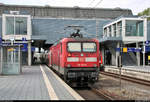 112 156-5 von DB Regio Schleswig-Holstein (DB Regio Nord) als RE 21413 (RE8) nach Hamburg Hbf steht im Startbahnhof Lübeck Hbf auf Gleis 7.