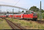 112 142-5 von DB Regio Schleswig-Holstein (DB Regio Nord) als RE 21412 (RE80) von Hamburg Hbf erreicht den Endbahnhof Lübeck Hbf abweichend auf Gleis 7.