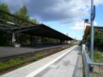 Der Bahnhof Lbeck Travemnde Hafen am 8.7.2007.