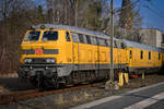 D-DBMP 218 477-8 (Else) stand am 12.02.25 zusammen mit 99-94 003-3 (Dienstmz 320) und 93-60 004-2 (ehem.