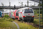 D-DB 218 497-6/ D-DB 101 066-9 und D-DB 101 006-5 (am ende) fuhren am 20.08.24 als IC 2263 von Ostseebad Binz (WBI) nach Hamburg Hbf (AH).