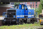 D-SLG 214 017-6 (V100-SP-027) stand am 16.09.24 am Lübecker Hbf (AL) abgestellt.