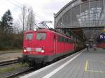 140 501-8 durchfhrt am 20.12.08 mit dem verspteten IKE 50257 von ALSK nach AHBIU den Lbecker Hbf auf Gl. 9.