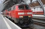 Hier 218 339-0 mit RE21612 von Lbeck Hbf. nach Kiel Hbf., dieser Zug stand am 31.1.2011 in Lbeck Hbf.