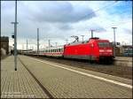 IC2453 Eisenach - Stralsund beim Halt im Bf Lutherstadt Wittenberg.