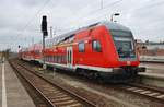 RB40 (RB16443) von Braunschweig Hauptbahnhof nach Burg(Magdeburg) fährt am 7.4.2017 aus dem Magdeburger Hauptbahnhof aus.