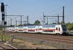 DBpbzfa 668.2 mit Schublok 146 561-6 DB als IC 2445 (Linie 55) von Köln Hbf nach Dresden Hbf erreicht Magdeburg Hbf auf Gleis 13 (Interimsbahnsteig).