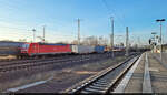 Gemischter Gz mit 185 344-9 unterwegs auf den Gütergleisen von Magdeburg Hbf in südwestlicher Richtung.