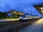 Am Abend des 7.06.2013 im Bahnhof von Magdeburg HBF Lint 41 des Hex nach Halberstadt