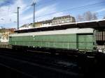 Ein alter DR Wagen steht am 20.03.14 in Mainz Hbf 