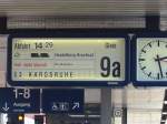 Wo liegt den KARQRUHE diese Stadt gibt es gar nicht, hier sollte eigentlich Karslruhe stehen.18.06.2005 Mannheim Hbf Gleis 9A