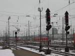 Signalanlagen in Mannheim Hbf am 29.01.10  