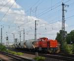 G1206  Roland  (276 039) zieht den kurzen BASF-Gterzug nach Ludwigshafen.