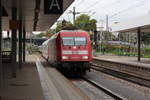 Am 04.10.2017 erreicht IC2011 nach Tübingen den Hauptbahnhof von Mannhem.