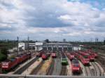 Diverse Lokomotiven am Mannheimer Rbf (Rangierbahnhof),  01.06.2009