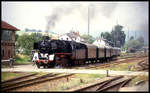 Abfahrt der DB 50622 mit einem Sonderzug nach Jagstfeld aus Meckesheim.