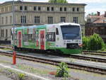 Neben der STB trifft man in Meiningen auch die EIB.Hier traf ich,am 29.Mai 2020,den VT 005.