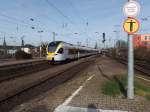 Eurobahn unterwegs am 24.2.14 auf der Linie RE 13. Aufnahme endstand in Mönchengladbach Hbf.