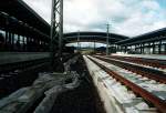 Blick auf den noch nicht im Betrieb befindlichen ICE-Bahnhof Montabaur.