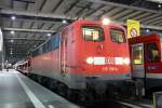Die 115 198-4 mit der CNL nach Hamburg / Berlin in Mnchen HBF am 16.03.2013