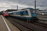 223 066 verlässt am 16.8.2017 mit dem ALX84132/ALX84152 nach Lindau Hauptbahnhof/Oberstdorf den Münchener Hauptbahnhof.