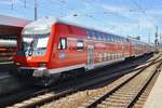 RE4883 von Ingolstadt Hauptbahnhof erreicht am 14.8.2017 den Münchener Hauptbahnhof.