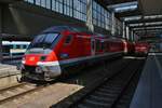 RE4030  München-Nürnberg-Express  von München Hauptbahnhof nach	Nürnberg Hauptbahnhof steht am 14.8.2017 im Startbahnhof bereit.