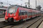 2442 705-6 fährt am 6.1.2018 als Leerzug aus dem Münchener Hauptbahnhof aus.