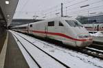 401 509-5  Aschaffenburg  hat am 7.1.2019 als ICE783 von Hamburg-Altona den Münchener Hauptbahnhof erreicht.