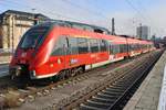 2442 233-9 wird am 14.11.2018 als RB5419 nach Mittenwald im Münchener Hauptbahnhof bereitgestellt.