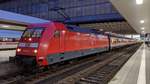 101 010-7 mit dem MNE (München-Nürnberg-Express) von München Hbf nach Nürnberg Hbf. 14.02.2020