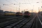 Morgens halb acht in Mnchen: 113 268 & 115 509 am 06.03.11 in Mnchen Hbf