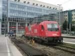 1216 015 der BB  Italien  steht am 29.Juli 2012 abgestellt im Mnchner Hbf.