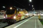 1216 019 mit CNL 418/40418 und IC 60418 nach Paris Est, Amsterdam und Stuttgart Hbf am 04.09.2013 in München Hbf