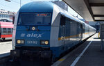 223 062 steht am Münchner Hauptbahnhof und wartet auf seine Abfahrt in Richtung Lindau.