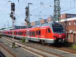 1428 010 verlässt Münster Hbf als RB nach Mönchengladbach, 02.08.2022