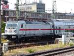 147 561 fährt mit der Garnitur des IC von Friedberg in die Abstellung in Münster Hbf, 02.08.2022