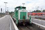 MÜNSTER, 31.07.2022, 364 767-4 im Hauptbahnhof; diese Lok ist hier häufiger zu sehen, da die Eigentümerin eine Münsteraner Firma ist