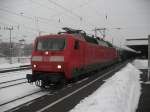 120 131 als Ic 2322 von Regensburg nach Kiel in Mnster Hbf.