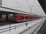 Die Haard Bahn nach Essen in Mnster Hbf.