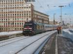 101 141-0 als IC 2313 von Hamburg nach Stuttgart bei der Einfahrt in Mnster Hbf.