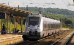 abellio 9442 310 als Testfahrt mit Reisenden Richtung Bad Kösen, am 08.09.2015 in Naumburg (S) Hbf.