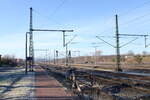 Der ehemalige Bahnsteig 4 am 30.11.2024 in Neudietendorf.