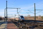 DB 412 062 als ICE 474 von Basel Bad Bf nach Leipzig Hbf, am 30.11.2024 in Neudietendorf.