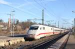 DB 401 056-7  Heppenheim/Bergstrae  als ICE 1652 von Dresden Hbf nach Wiesbaden Hbf, am 30.11.2024 in Neudietendorf.