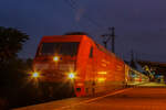 DB Fernverkehr 101 135 als IC 2003 mit Umleitung von Duisburg über Neuss und Dormagen nach Köln, 12.