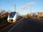 Nachschuss auf den Triebzug 357 in Neuss.