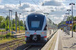 Ausfahrt frei auf dem Hbf Neustrelitz für die IC Dosto Baureihe 4110 in Richtung Berlin.